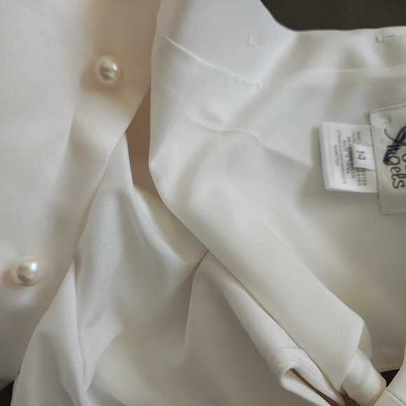 Us Angels Ivory Sleeveless Formal Dress - Picture 5 of 7